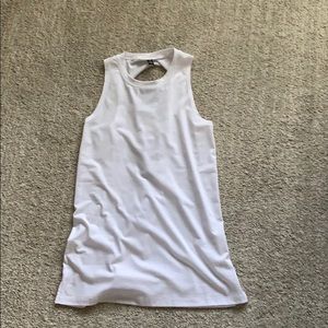 Onzie white braided tank NWT